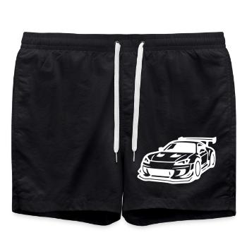 Voitures de sport Voitures de course automobiles - Short de bain - noir - Devant - AI Model Male 185 light (185cm)