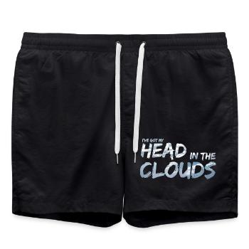 Head in the Clouds par les rêveurs éveillés - Short de bain - noir - Devant - AI Model Male 185 light (185cm)