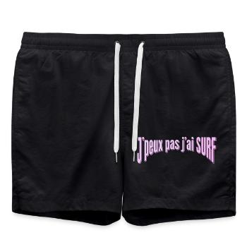 J’peux pas j’ai Surf - Short de bain - noir - Devant - AI Model Male 185 light (185cm)
