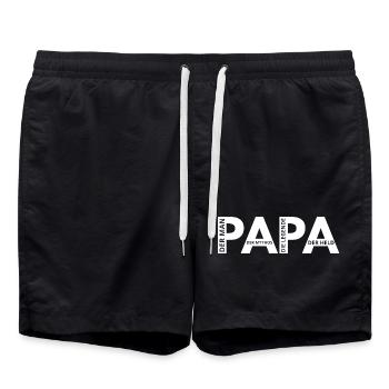PAPA - Swim Trunks - black - Front - AI Model Male 185 light (185cm)
