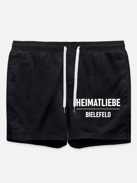 Heimatliebe Bielefeld - Badeshorts - Schwarz