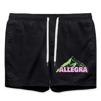 Alle als Berg - Badeshorts - Schwarz - Vorne - AI Model Male 185 light (185cm)