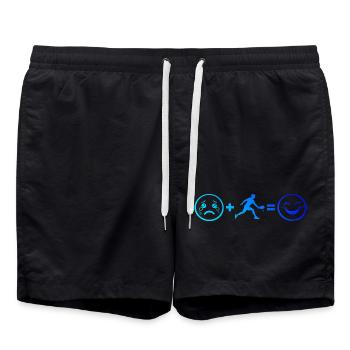 Pickleball Amateur Geschenkidee für den Geburtstag - Badeshorts - Schwarz - Vorne - AI Model Male 185 light (185cm)