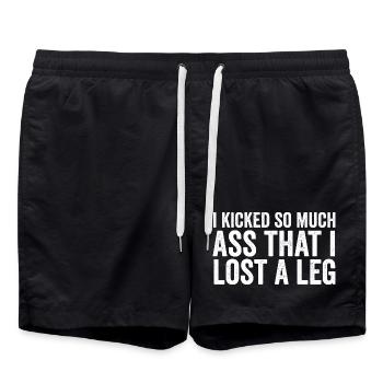 I've defeated so many opponents that I've lost a - Swim Trunks - black - Front - AI Model Male 185 light (185cm)