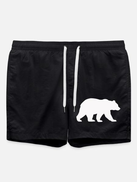 Silhouette d’ours - Short de bain - noir