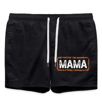 mama - Badeshorts - Schwarz - Vorne - AI Model Male 185 light (185cm)