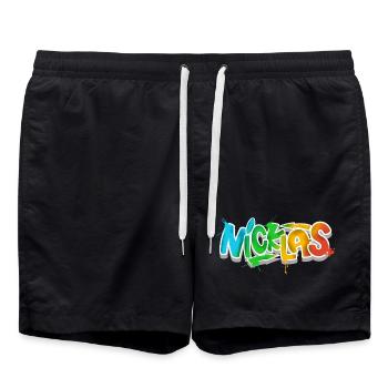 Nicklas - Short de bain - noir - Devant - AI Model Male 185 light (185cm)