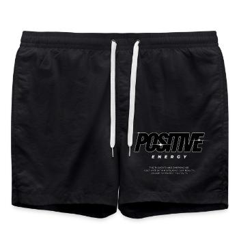 Positive Energy Power Design - Swim Trunks - black - Front - AI Model Male 185 light (185cm)
