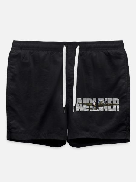 Avions Beechcraft - Short de bain - noir