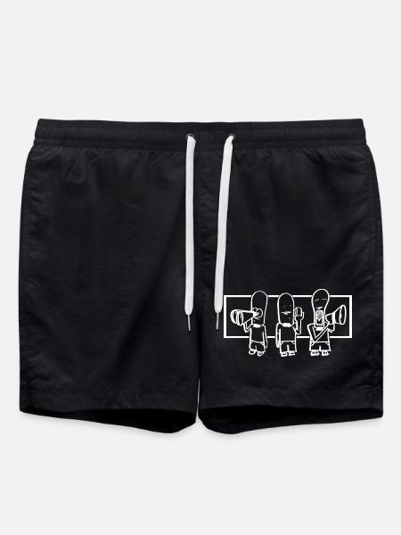 Doodle-Stimmen mit Megafon - Badeshorts - Schwarz