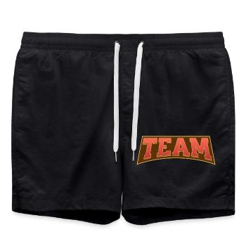 Team - Badeshorts - Schwarz - Vorne - AI Model Male 185 light (185cm)