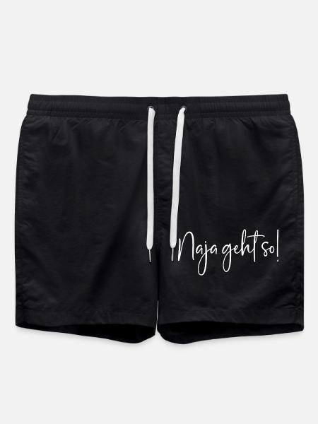 Naja geht so! - Badeshorts - Schwarz