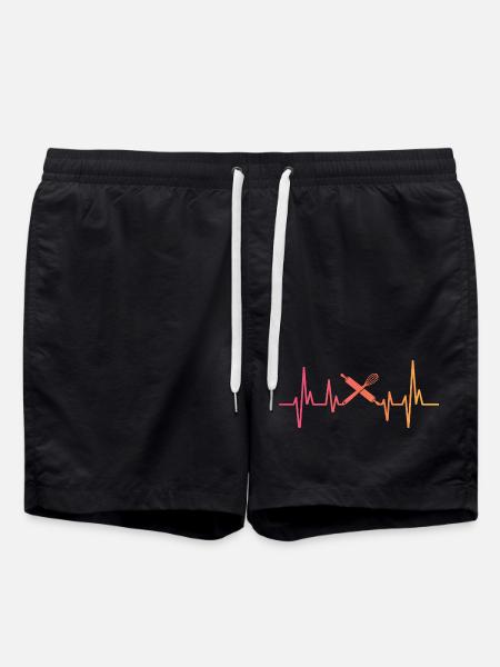 Bakery Sunset Heartbeat Baker - Swim Trunks - black