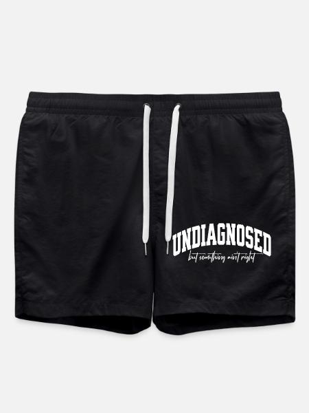 Undiagnosed but something ain`t right - Badeshorts - Schwarz