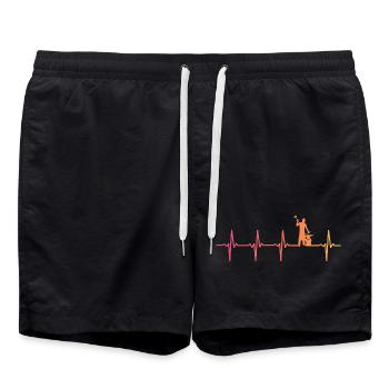forgeron Sunset marteau métallier - Short de bain - noir - Devant - AI Model Male 185 light (185cm)