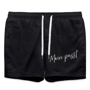 Heimatliebe Nord - Badeshorts - Schwarz - Vorne - AI Model Male 185 light (185cm)