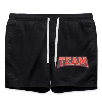 Team - Swim Trunks - black - Front - AI Model Male 185 light (185cm)