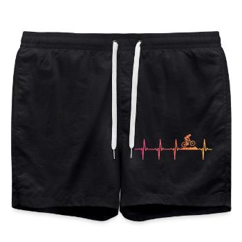 Mountain Bike Sunset Heartbeat MTB - Swim Trunks - black - Front - AI Model Male 185 light (185cm)
