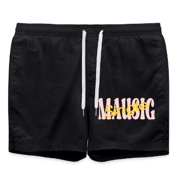 Single Mouse Girlfriend - Swim Trunks - black - Front - AI Model Male 185 light (185cm)