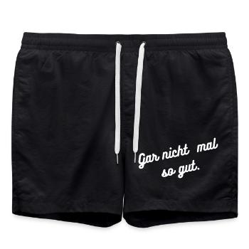 HN Gar nicht mal so gut Script - Badeshorts - Schwarz - Vorne - AI Model Male 185 light (185cm)