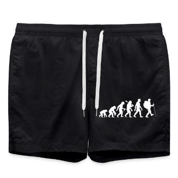 Hikers Evolution Hiking Bergsteiegen - Swim Trunks - black - Front - AI Model Male 185 light (185cm)