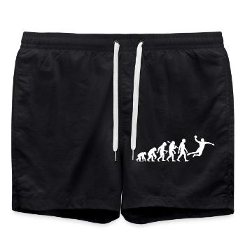 Handball Evolution for Men and Boys Handball Players - Swim Trunks - black - Front - AI Model Male 185 light (185cm)