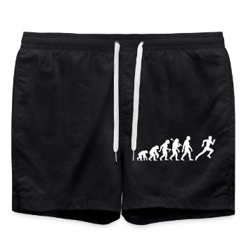 Jogger Evolution for Runners Running - Swim Trunks - black - Front - AI Model Male 185 light (185cm)