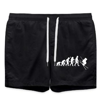 Skier Evolution for downhill skiing - Swim Trunks - black - Front - AI Model Male 185 light (185cm)