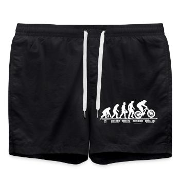 Mountain Bike Evolution Downhill MTB Gift - Swim Trunks - black - Front - AI Model Male 185 light (185cm)