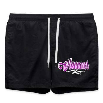 Hannover - Badeshorts - Schwarz - Vorne - AI Model Male 185 light (185cm)