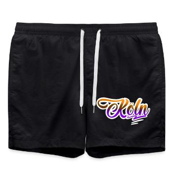 Köln - Badeshorts - Schwarz - Vorne - AI Model Male 185 light (185cm)