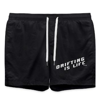 Drifting is life - Badeshorts - Schwarz - Vorne - AI Model Male 185 light (185cm)