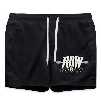 Rudern - Badeshorts - Schwarz - Vorne - AI Model Male 185 light (185cm)