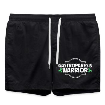 Gastroparese Kämpfer - Badeshorts - Schwarz - Vorne - AI Model Male 185 light (185cm)