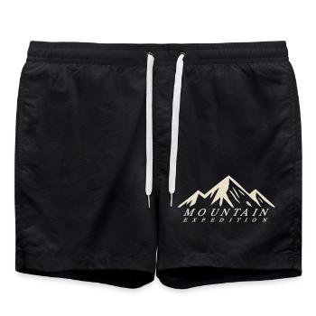 Mountain Expedition - Badeshorts - Schwarz - Vorne - AI Model Male 185 light (185cm)