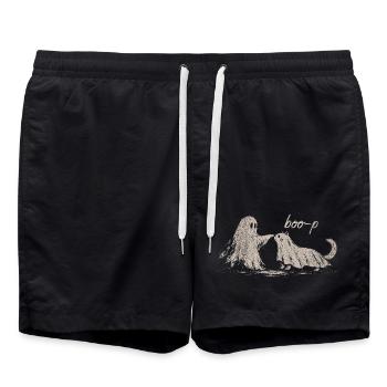 Boo-p Halloween Geist Otter Kostüm Wassermarder - Badeshorts - Schwarz - Vorne - AI Model Male 185 light (185cm)