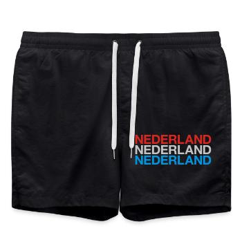 NIEDERLANDE Nederland Pays-Bas Pays-Bas - Short de bain - noir - Devant - AI Model Male 185 light (185cm)