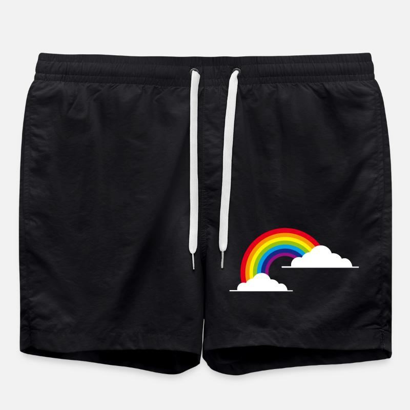 rainbow rainbow - Swim Trunks - black