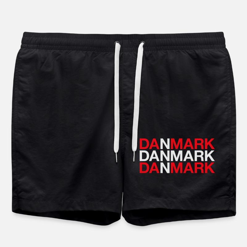 Danemark Danemark Danemark Drapeau - Short de bain - noir