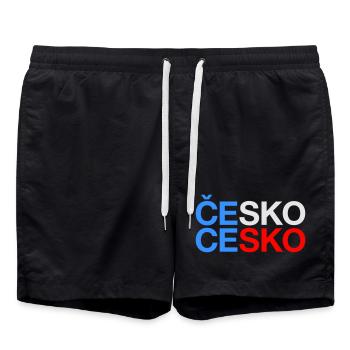 République tchèque République tchèque Drapeau tchèque - Short de bain - noir - Devant - AI Model Male 185 light (185cm)