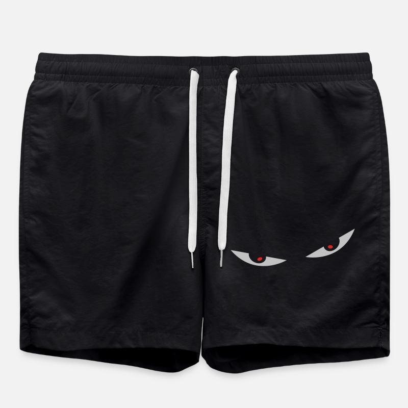 comic eyes augen - Badeshorts - Schwarz