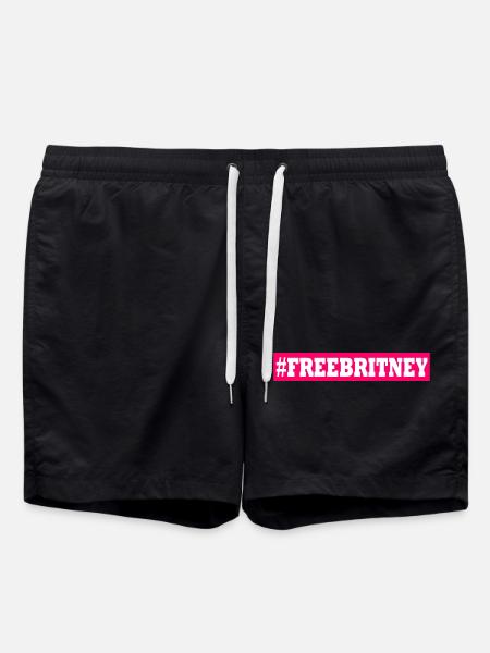 free britney - Swim Trunks - black