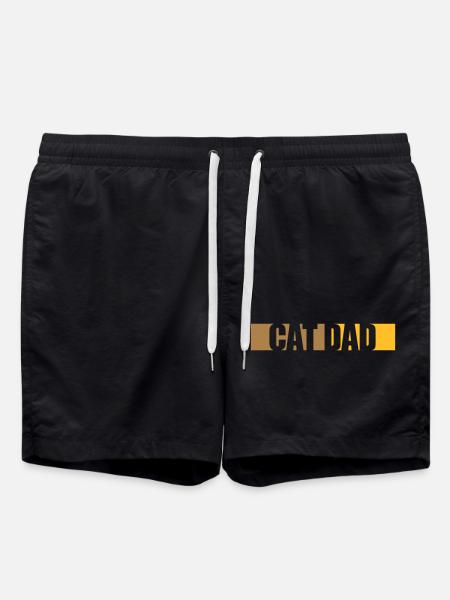 Conception de bar Cat Dad - Short de bain - noir
