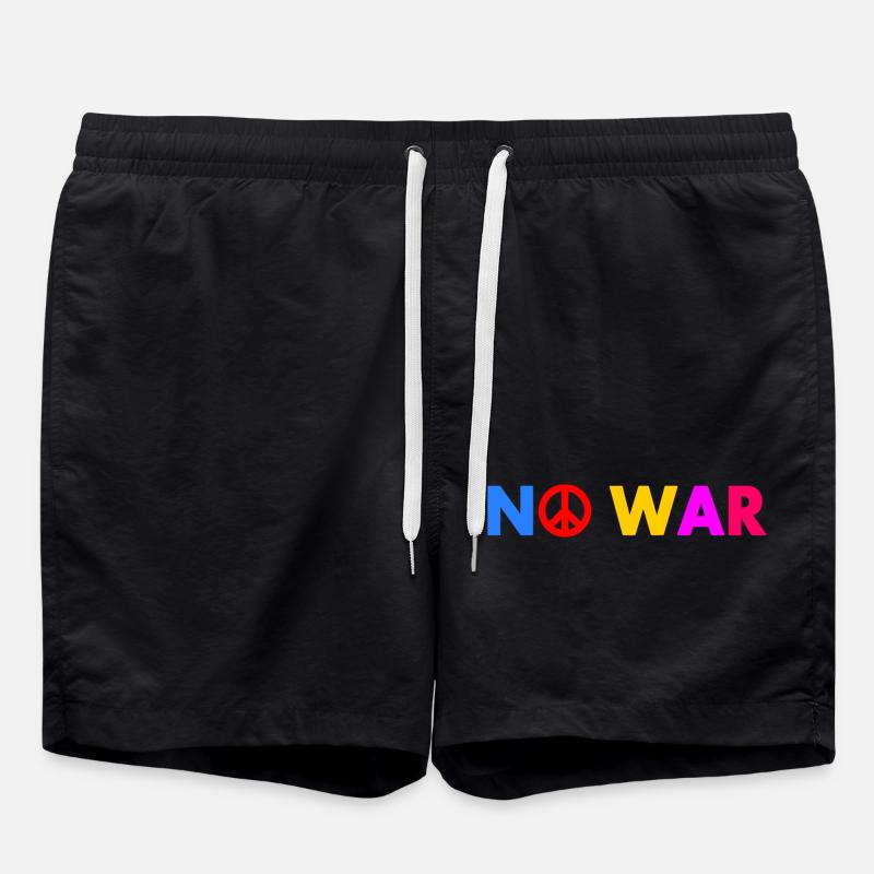 No war - Badeshorts - Schwarz