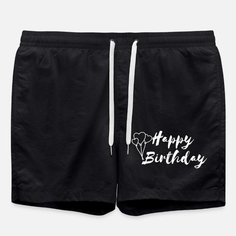 Happy birthday - Swim Trunks - black