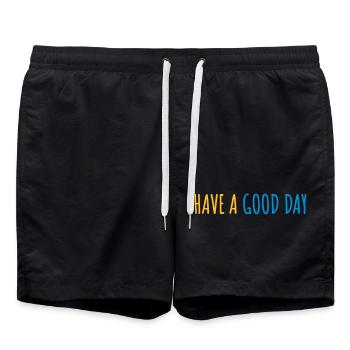 Bonne journée - Short de bain - noir - Devant - AI Model Male 185 light (185cm)