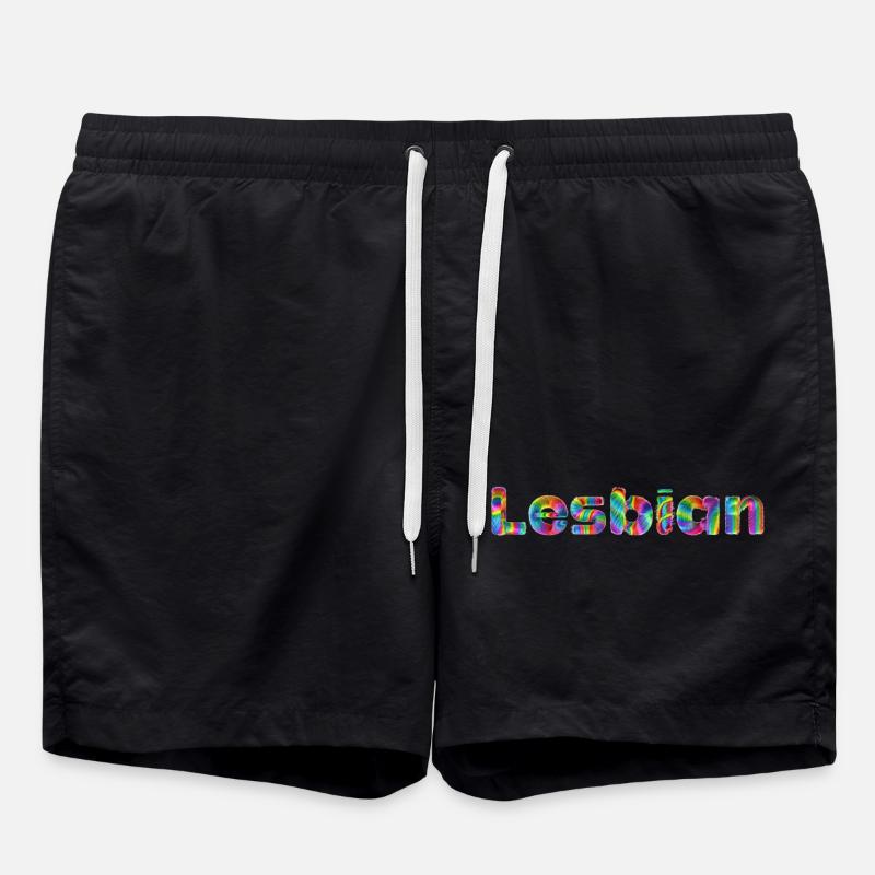 Lesbian - Swim Trunks - black