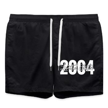 Limited Edition 2004 - Gift Birthday - Swim Trunks - black - Front - AI Model Male 185 light (185cm)