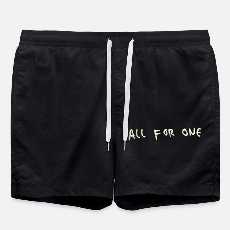 All for one - Badeshorts - Schwarz