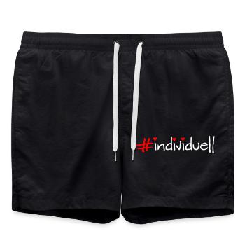 individuell - Badeshorts - Schwarz - Vorne - AI Model Male 185 light (185cm)